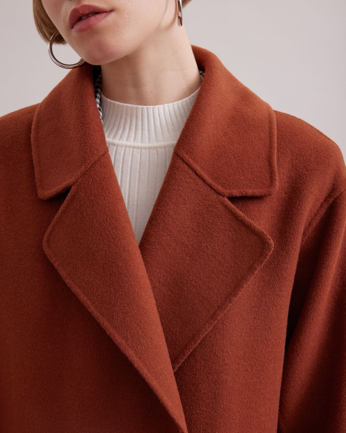 Manteau Gallery en laine - Chocolate