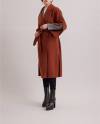 Manteau Gallery en laine - Chocolate
