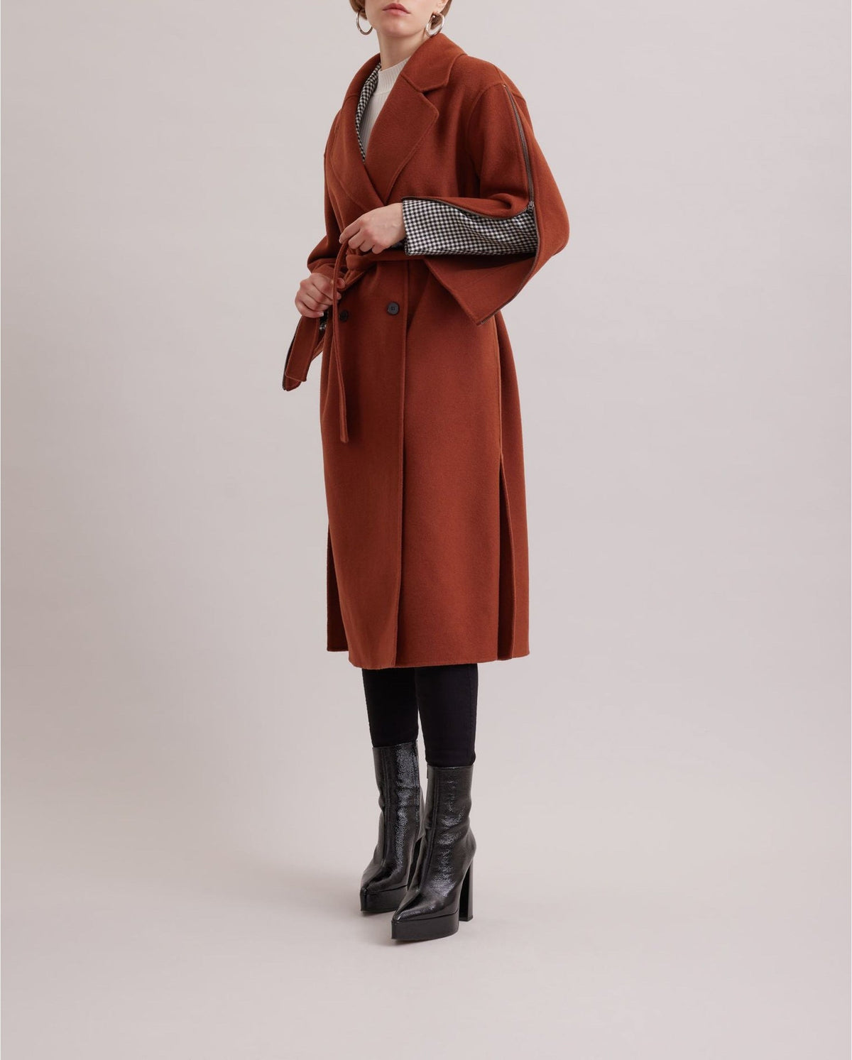 Manteau Gallery en laine - Chocolate