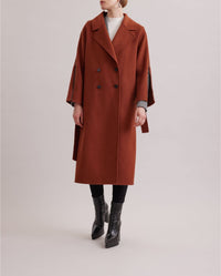 Manteau Gallery en laine - Chocolate