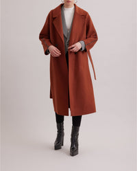 Manteau Gallery en laine - Chocolate