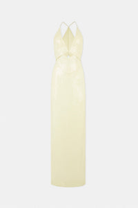 Robe longue Prism à paillettes - Buttermilk