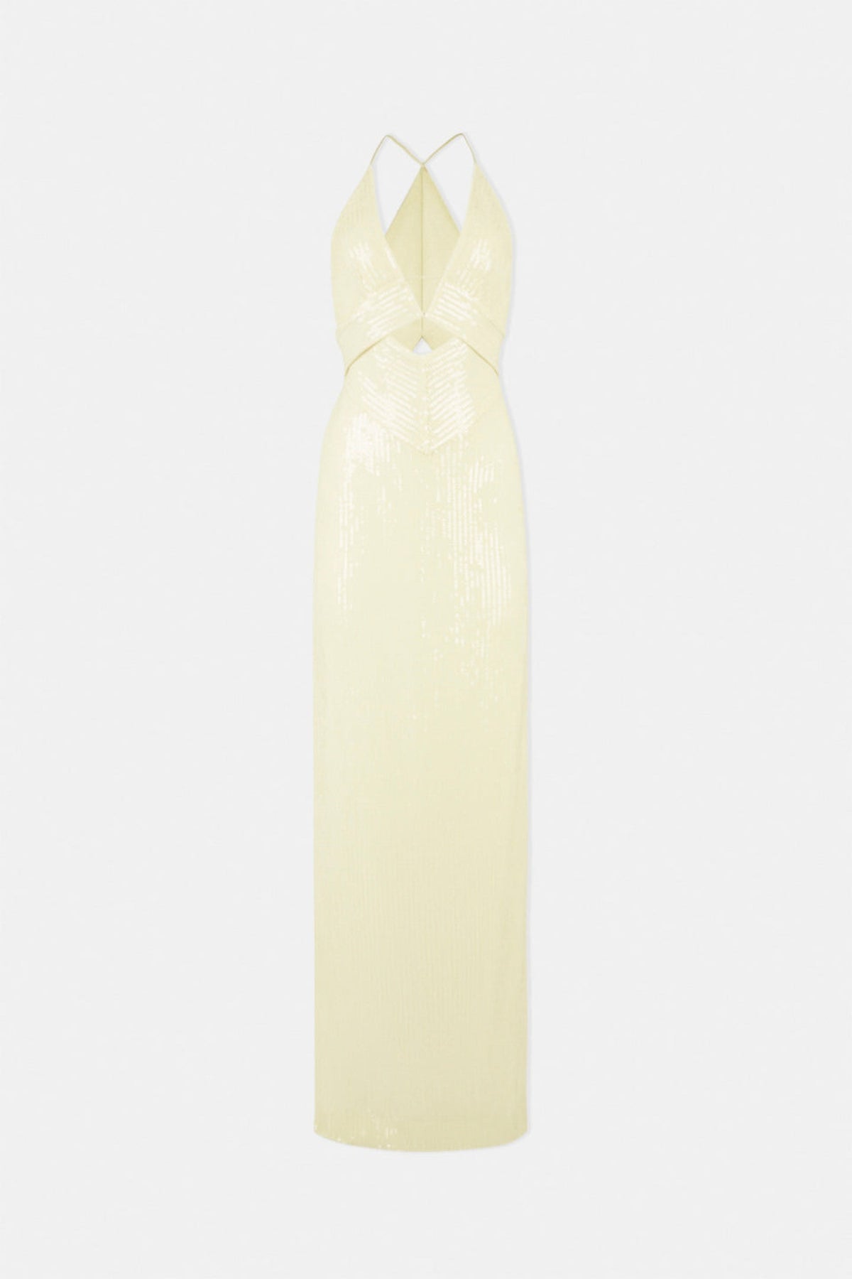 Robe longue Prism à paillettes - Buttermilk