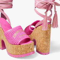 ZNO STOCK 0 / Reco 150 FUCHSIA/GOLD Casual Wedge GAL WEDGE 130