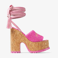 ZNO STOCK 0 / Reco 150 FUCHSIA/GOLD Casual Wedge GAL WEDGE 130