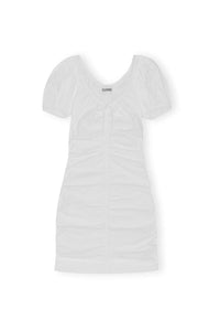 Robe courte en coton - Bright White