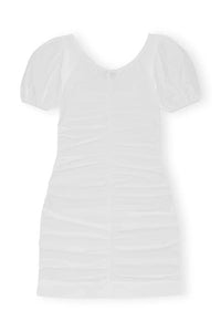 Robe courte en coton - Bright White
