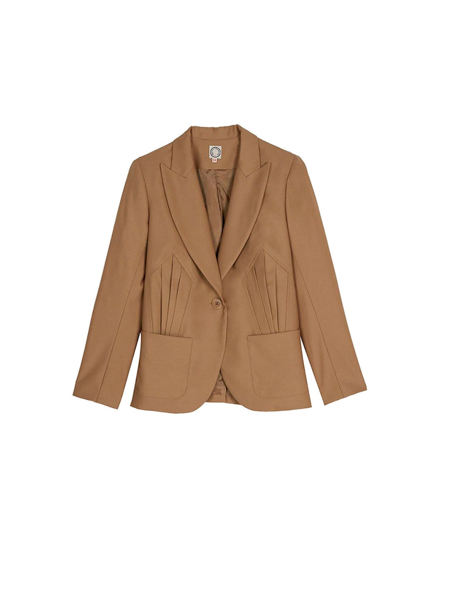 2qty RELIQUAT 125€ 25%  / Blazer Garance ajusté en laine - Sand