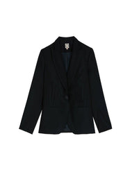 2qty RELIQUAT 125€ 0%  / Blazer Garance ajusté en laine - Blue Navy
