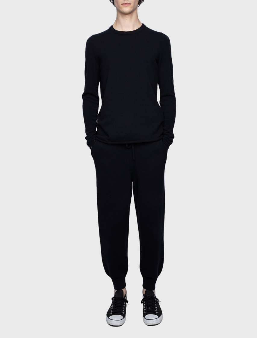 Unisex Gard cashmere jogging trousers - Ink
