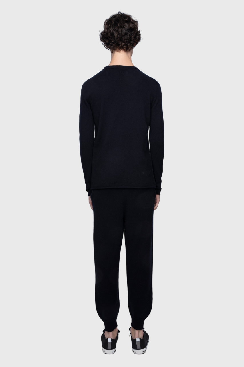 Unisex Gard cashmere jogging trousers - Ink