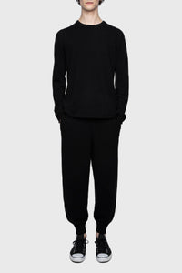 Pantalon de jogging unisexe Gard en cachemire - Noir