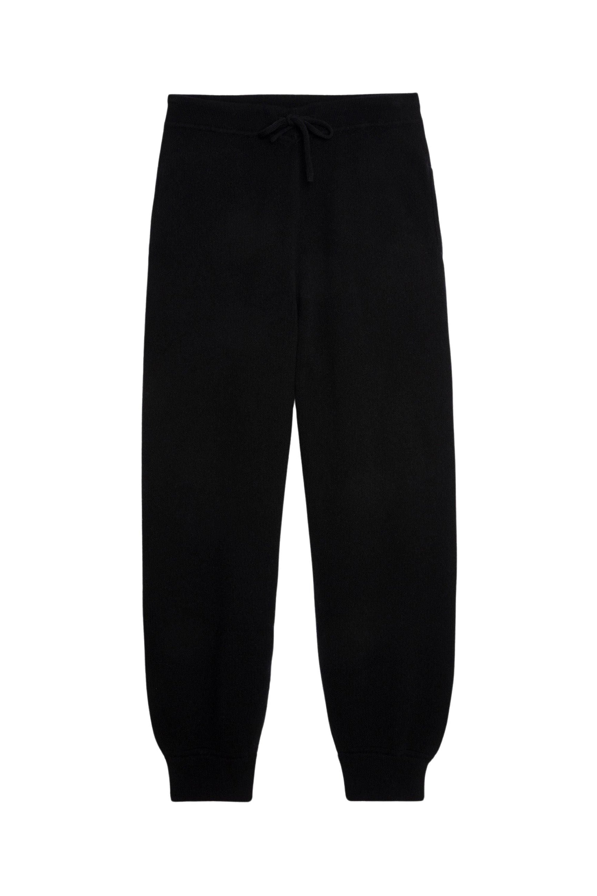 Pantalon de jogging unisexe Gard en cachemire - Noir