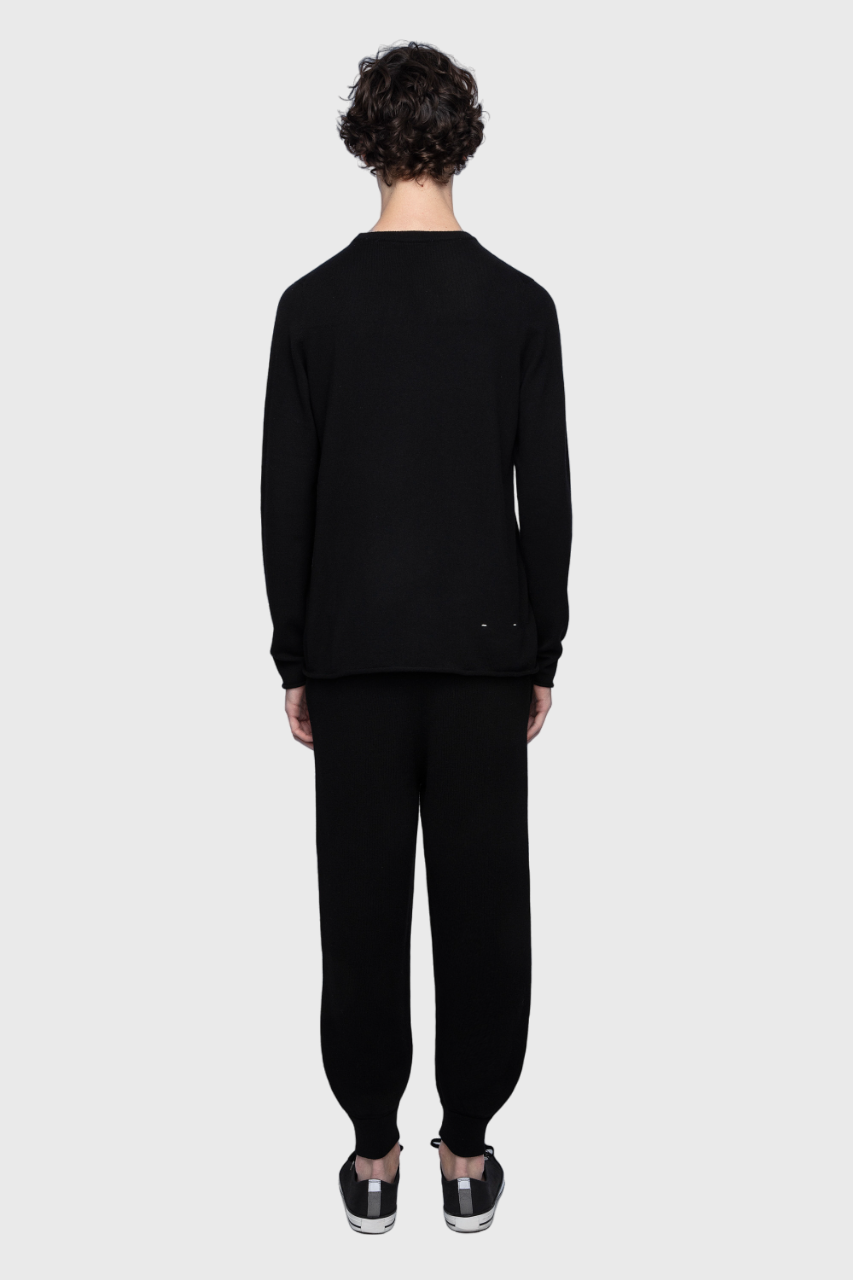 Pantalon de jogging unisexe Gard en cachemire - Noir