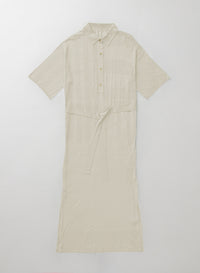 Robe longue Garland - Crème