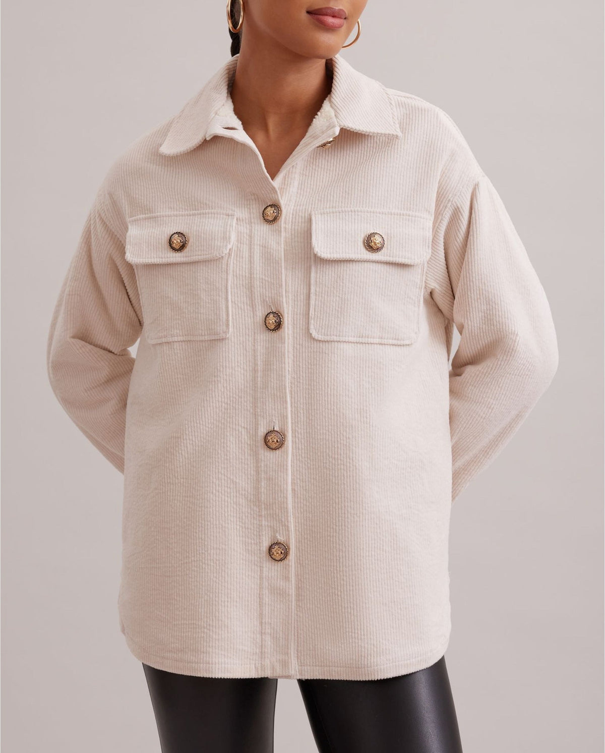 Surchemise Garnier 2 poches - Moon White