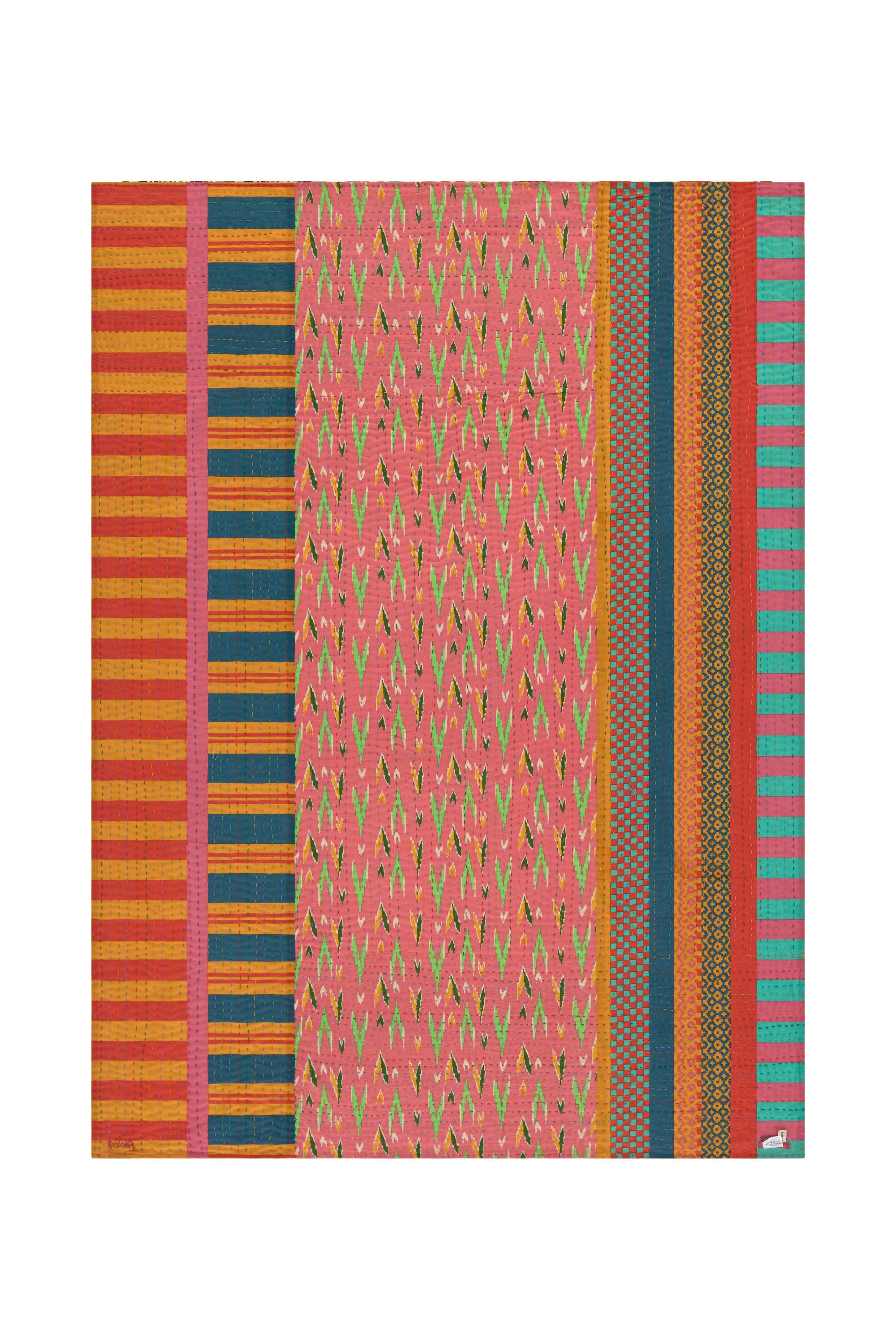 RECO PRIX : 350 // Reversible gudri 130x180 cm Dali' peony plumbago