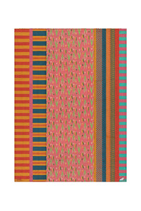 Reversible ‘Dali’ cotton throw – Blue