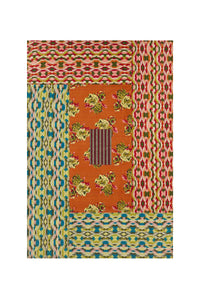 RECO PRIX : 350 // Reversible gudri 130x180 cm Dali' peony rust