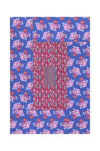 RECO PRIX : 350 // Reversible gudri 130x180 cm Ikat arrow magenta