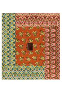 Reversible ‘Dali’ cotton throw – Brown