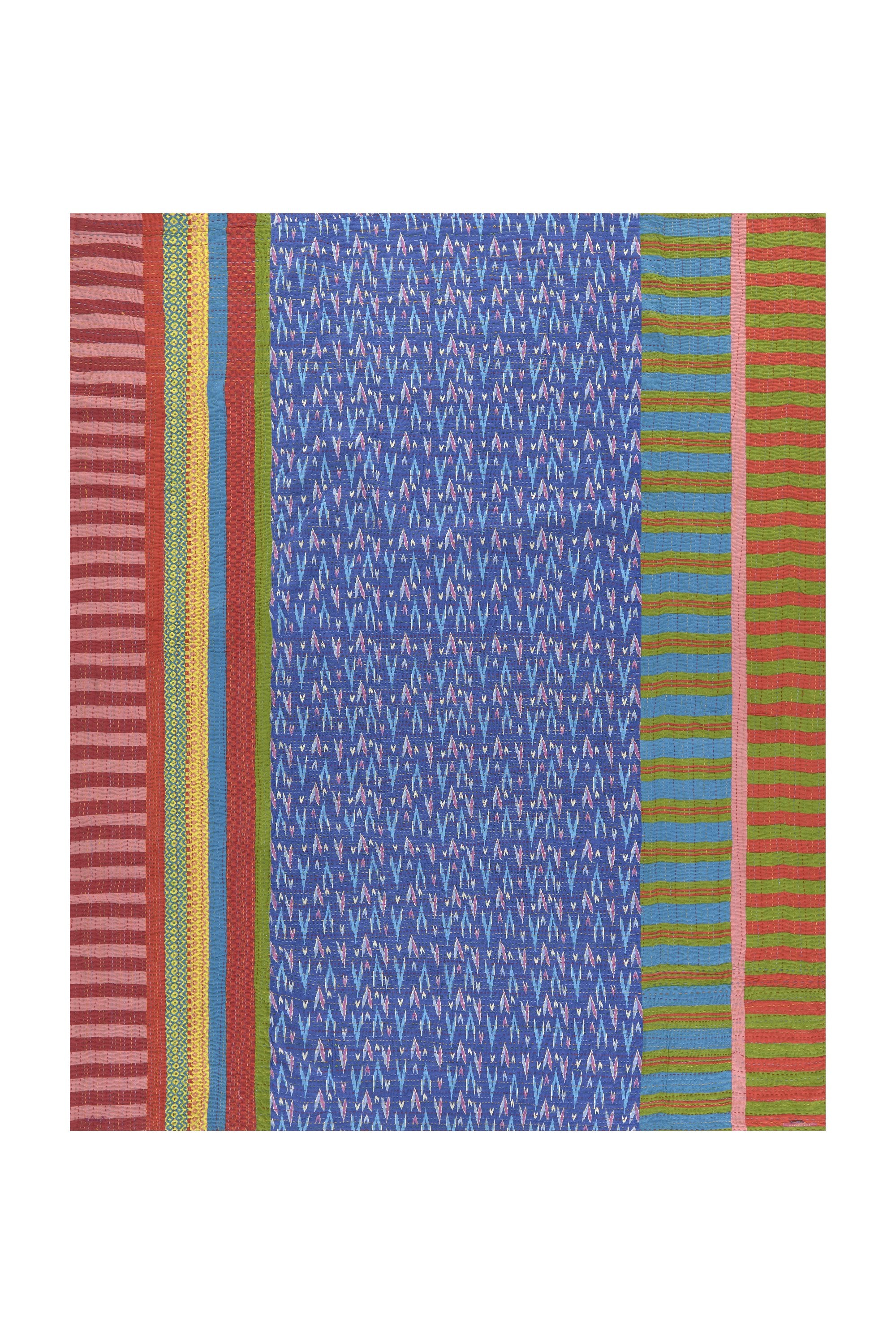RECO PRIX : 455 // Reversible gudri 220x250 cm Ikat arrow magenta