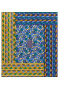RECO PRIX : 455 // Reversible gudri 220x250 cm Three flower pervinch