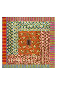 RECO PRIX : 511 // Reversible gudri 250x270 cm Dali' peony rust