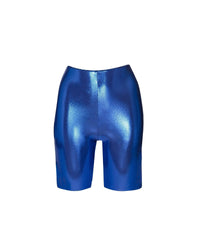 Short cycliste laminé - Blue