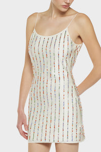 Mini-robe Soft Gem - White & Multicolor