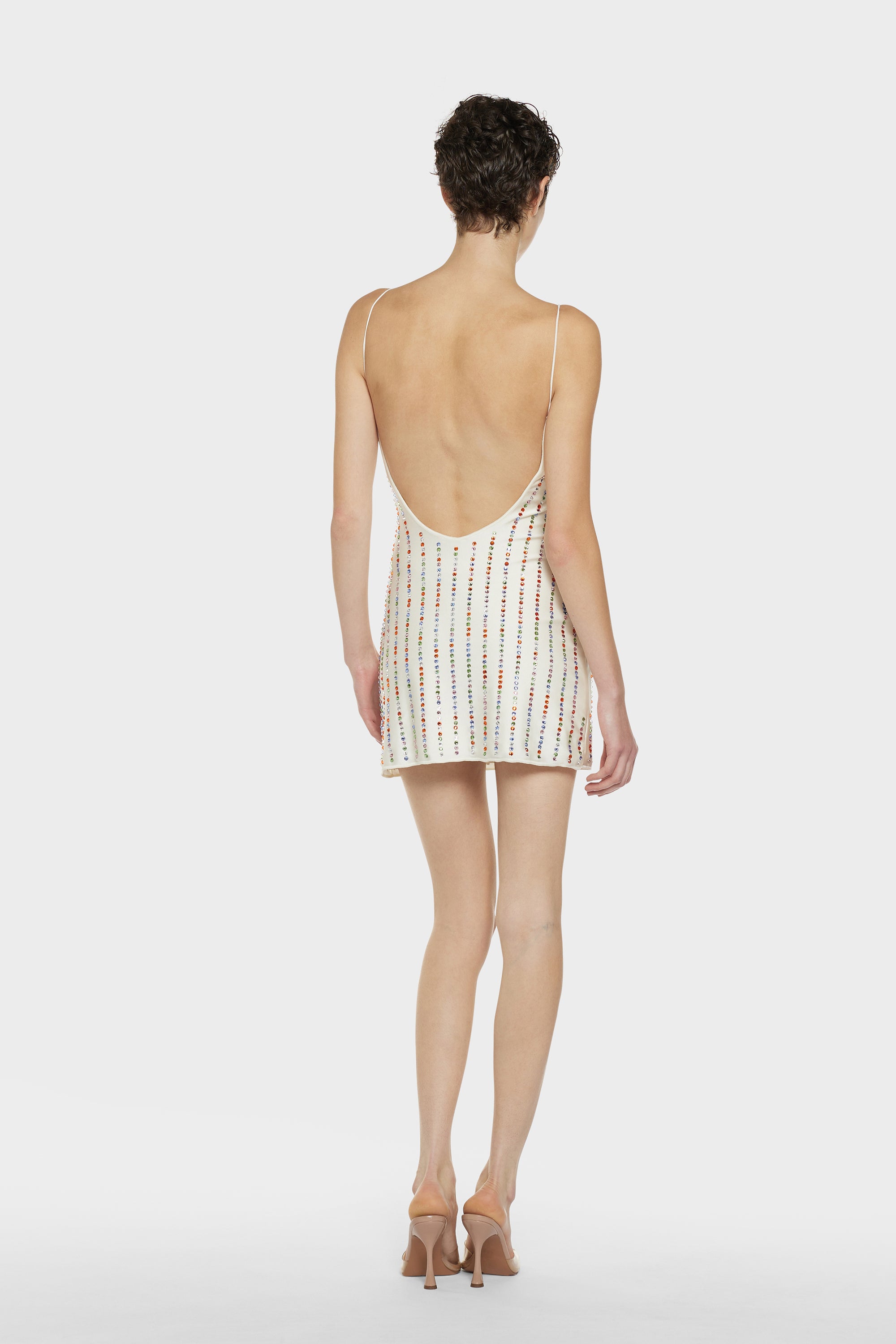 Mini-robe Soft Gem - White & Multicolor