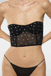 Corset à strass - Sage & Crystal Multicolor