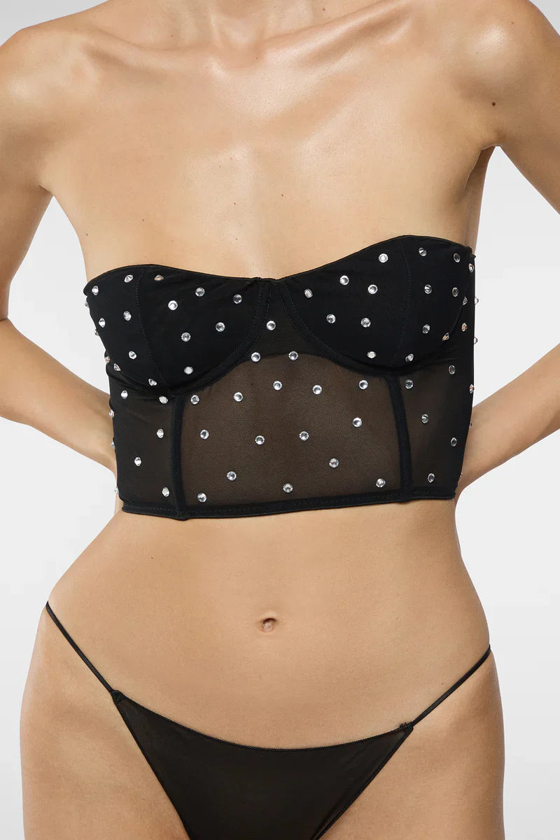 Corset à strass - Sage & Crystal Multicolor