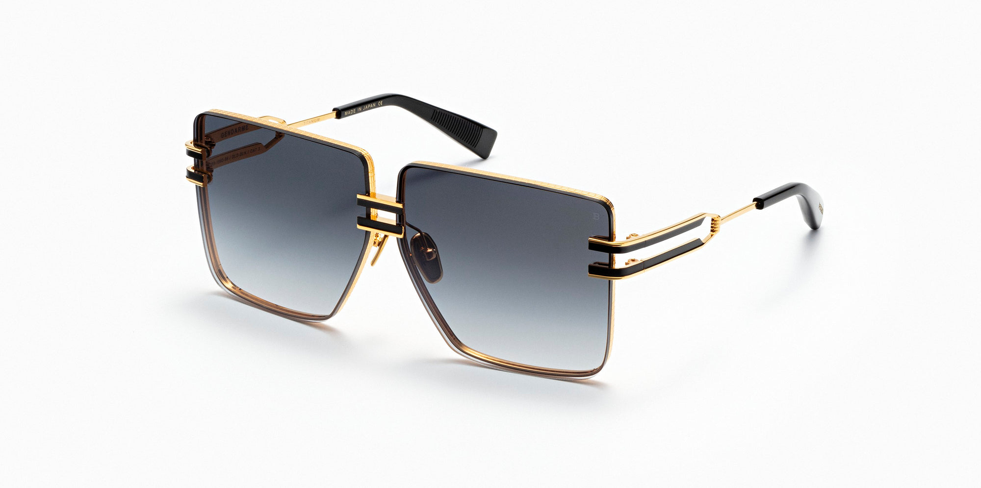 Gold Black GENDARME Lunettes de soleil