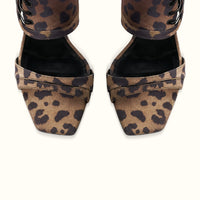 Genesis 100 leather sandals - Leopard print