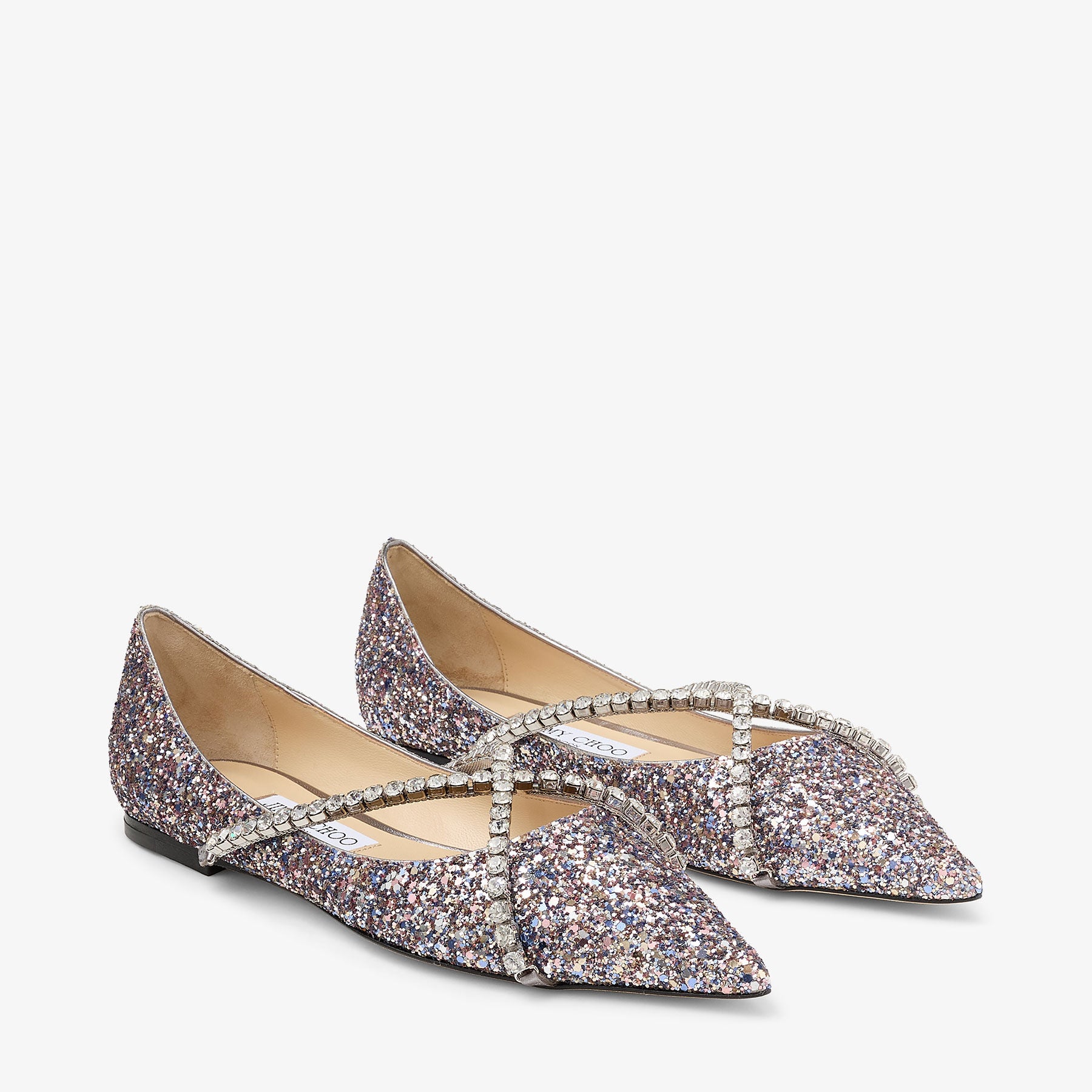 Ballerines Genevi plates à cristaux et paillettes - Sprinkle Mix & Crystal