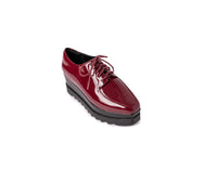 Derbies Georgio à plateforme en cuir verni - Rosewood