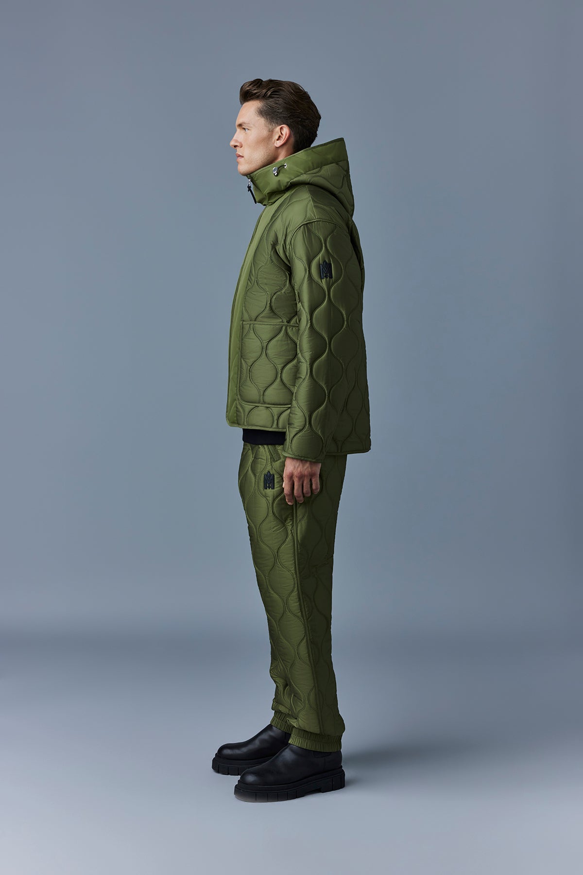 Veste Gerry à capuche matelassée - Light Military