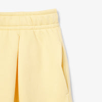 Short à plis en molleton - Jaune