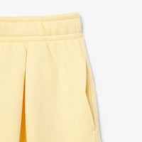 Short à plis en molleton - Jaune