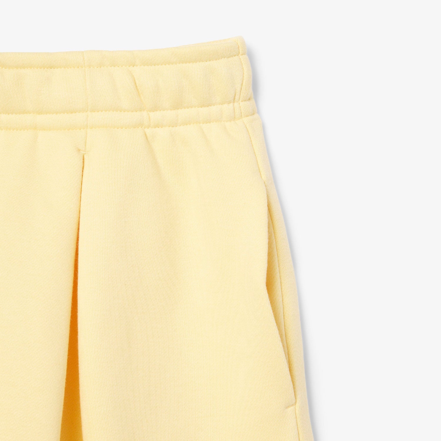 Short à plis en molleton - Jaune