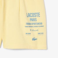 Short à plis en molleton - Jaune