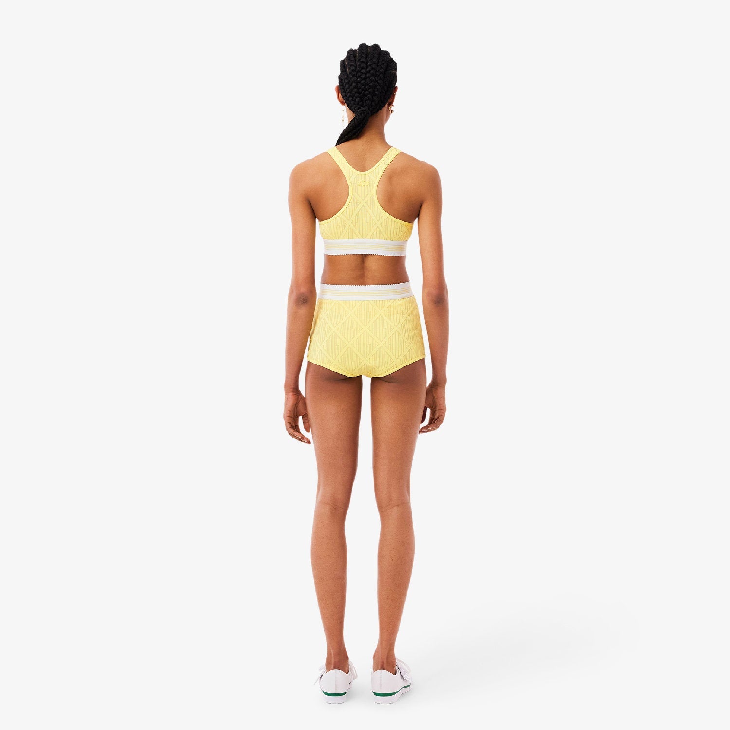 Culotte en jacquard monogramme - Jaune