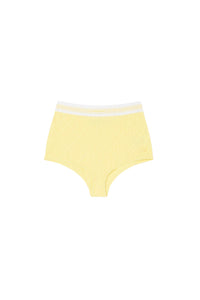 Culotte en jacquard monogramme - Jaune