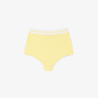Culotte en jacquard monogramme - Jaune