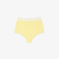 Culotte en jacquard monogramme - Jaune