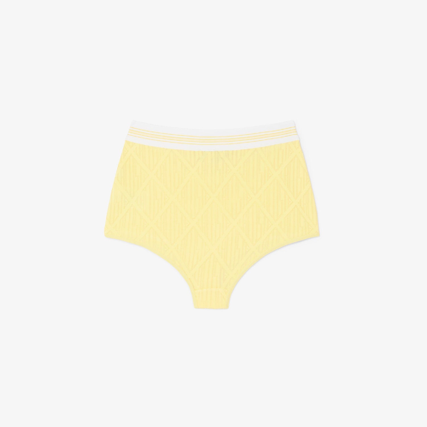 Culotte en jacquard monogramme - Jaune