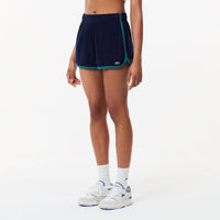 Short à liseré en velours - Marine