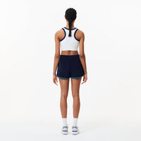Short à liseré en velours - Marine