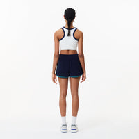 Short à liseré en velours - Marine